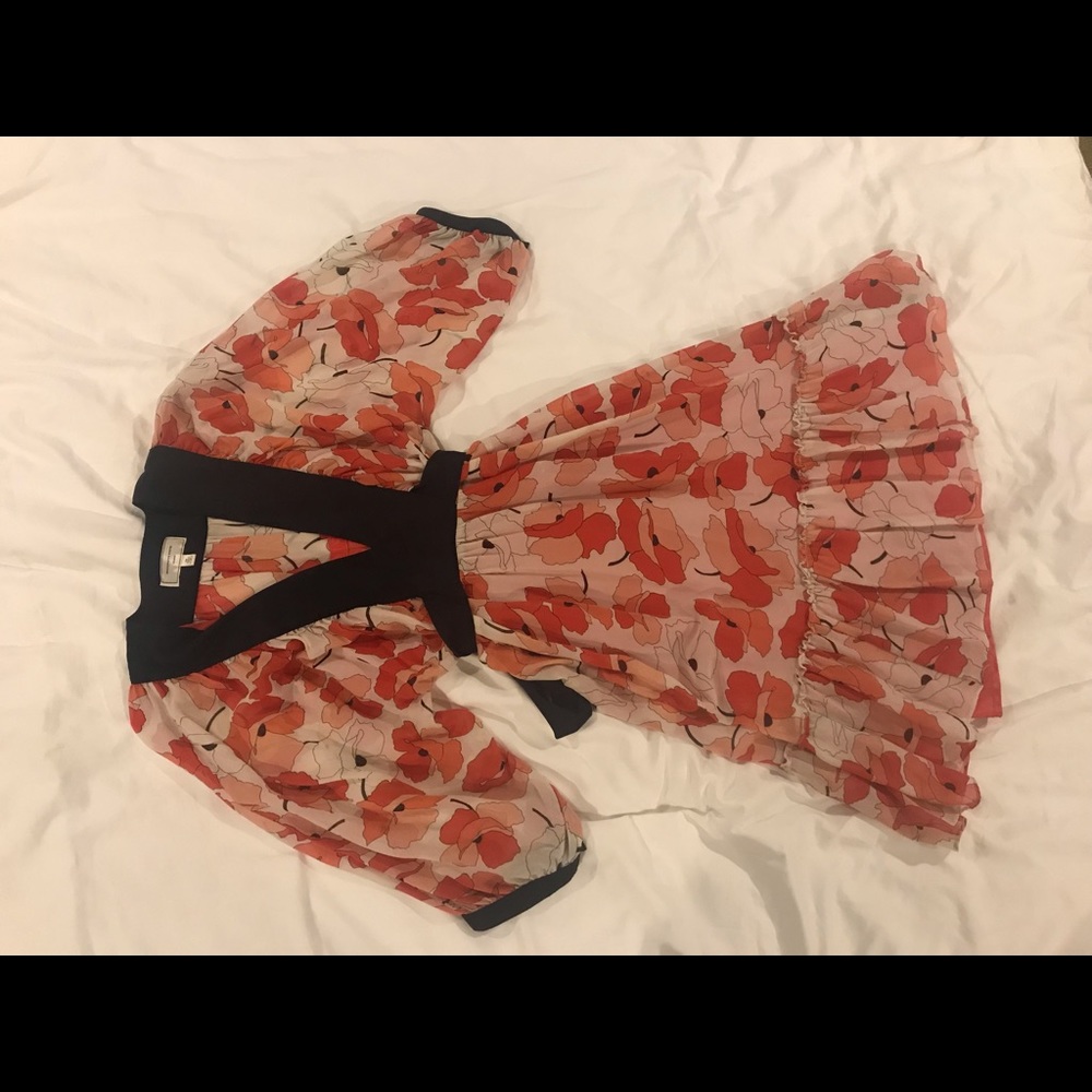 Beautiful silk dress by Anthropologie